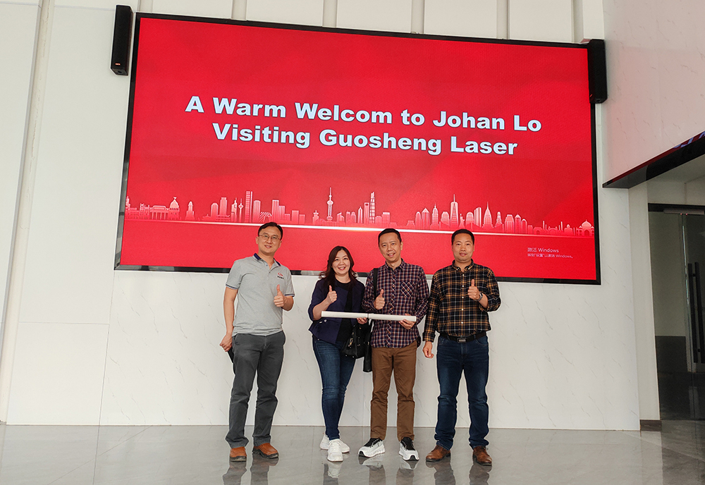 热烈欢迎 JOMAR LASER MACHINERY johan lo总监到访..
